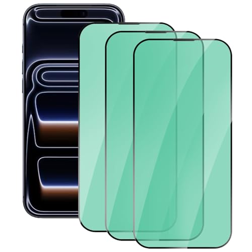 3 Pack Anti-Blue Light Screen Protector for iPhone 17 Pro - size: iPhone 17 Pro