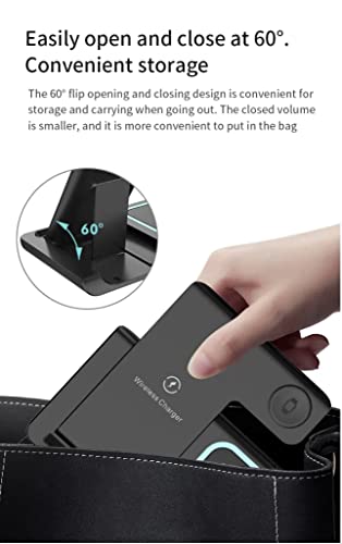 Wireless Charging Station, 3 in 1 Wireless Charger Stand, Fast Wireless Charging Dock for iPhone 14/13/12/11/Pro/X/Max/XS/XR/8/Plus, for Apple Watch 8/7/6/5/4/3/2/SE, for Airpods 3/2/Pro(White) - color: White
