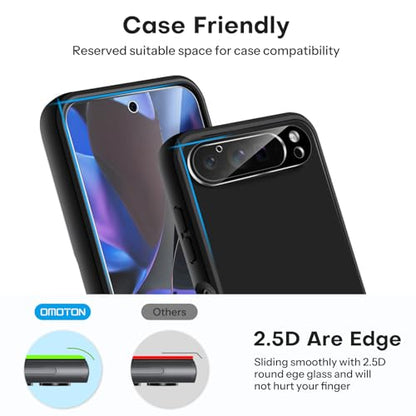 OMOTON 3+2 Pack for Google Pixel 9 Pro XL Screen Protector 6.8 Inch - size: Pixel 9 Pro XL - 6.8 Inch