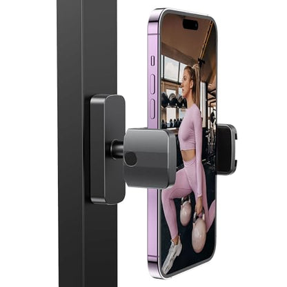 Magnetic Phone Holder for Gym, Magnet Gym Phone Mount w/ 6 x N52 Magnets - size: Short