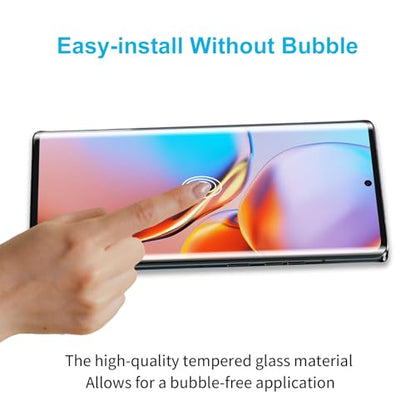 Didisky 3 Pack Screen Protector for Motorola Edge-2023 Tempered Glass, 3D Curved Full Coverage,Bubble Free, Anti Scratch,Easy to Install,HD Clear,9H Hardness