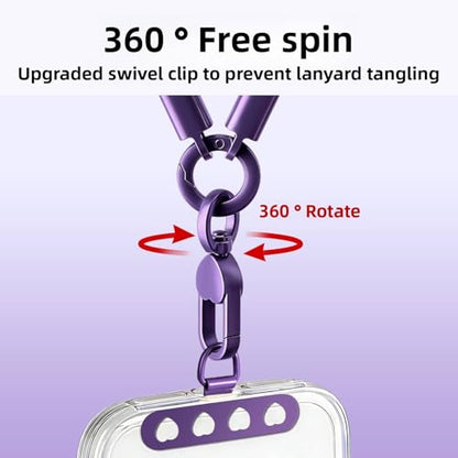 Phone Wrist Strap Lanyard Hand Wristlet with 360° Rotating Clip Stainless Steel Tether Buckle Finger Grip Strong Durable Anti-Tangle Universal for iPhone 17 Pro Camera Keychain Travel Beige - color: Beige