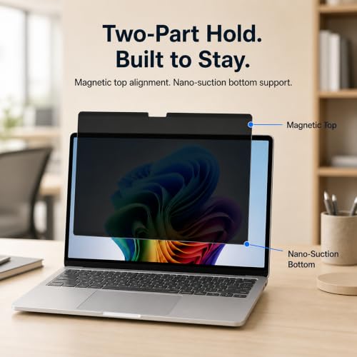 Adeway Magnetic Privacy Screen for Surface Laptop 7/8 13.8" - size: Laptop 13.8"