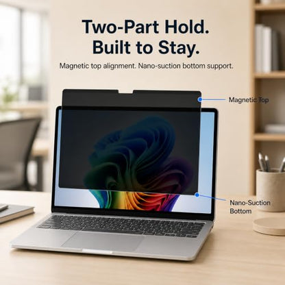 Adeway Magnetic Privacy Screen for Surface Laptop 7/8 13.8" - size: Laptop 13.8"
