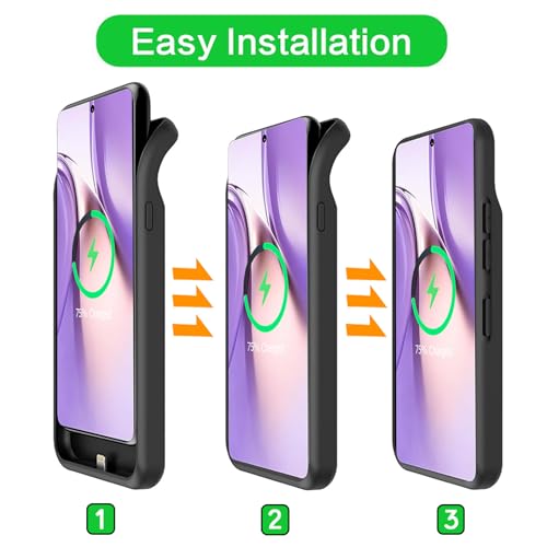 Battery Case for Galaxy S26, Upgraded 10000mAh Battery Pack Rechargeable Charger Case with Wireless Charging Compatible for Galaxy S26(6.3 inch) External Charging Cover(Black) - size: Galaxy S26