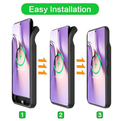 Battery Case for Galaxy S26, Upgraded 10000mAh Battery Pack Rechargeable Charger Case with Wireless Charging Compatible for Galaxy S26(6.3 inch) External Charging Cover(Black) - size: Galaxy S26