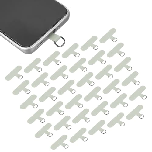 uxcell 36pcs Phone Tether Tab Universal Phone Lanyard Patch Grey - color: Grey