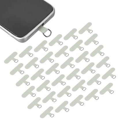 uxcell 36pcs Phone Tether Tab Universal Phone Lanyard Patch Grey - color: Grey