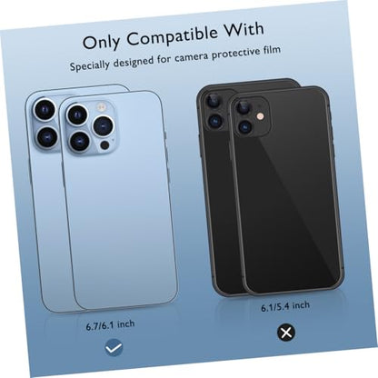 Hemoton 3sets Anti-scratch Rear Lens Covers with Easy Installation for Pro High Transparency Camera Lens Protector with Night Circle for Maximum Protection