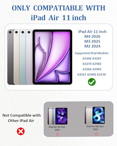 XIRON Paper Screen Protector for iPad Air 11 inch M4 2026/M3 2025/M2 2024 - size: Air 11 inch M4/M3/M2 (2024-2026)