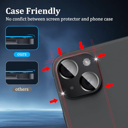 Camera Lens Protector for iPhone 15/15 Plus - size: 15/15 Plus