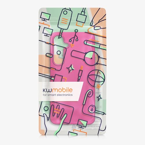 kwmobile Case Compatible with Samsung Galaxy S24 FE Case - Soft Slim Metallic TPU Silicone Cover - Metallic Pink - color: metallic pink, size: Galaxy S24 FE