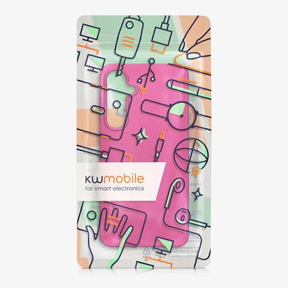 kwmobile Case Compatible with Samsung Galaxy S24 FE Case - Soft Slim Metallic TPU Silicone Cover - Metallic Pink - color: metallic pink, size: Galaxy S24 FE