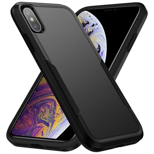 Designed for iPhone Xs Max Case, Heavy Duty Protection Shockproof Dropproof Dustproof Anti-Scratch Phone Case Cover Protective Case, Black - size: for iPhone XS Max