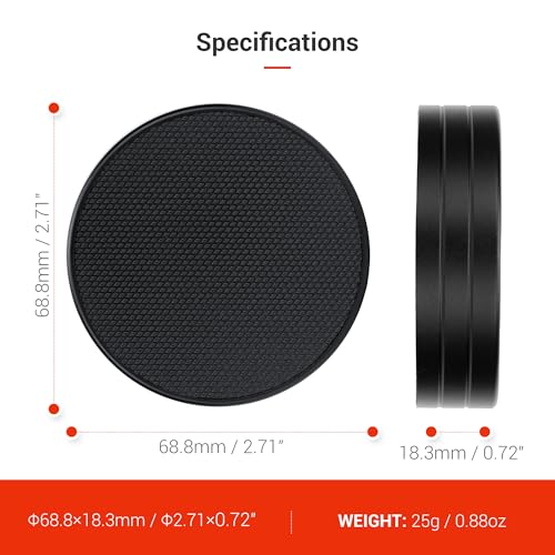 Q3 43 Metal Lens Cap Protector for Leica Q3 43 Q Q-P Camera Accessories - color: Black
