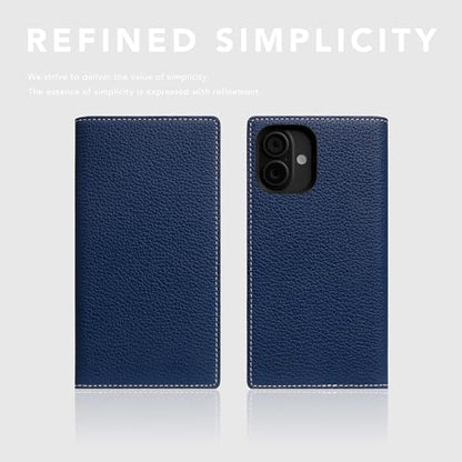 SLG D8 Full Grain Leather Wallet Case for iPhone 16 - [2-in-1] Handcrafted Detachable Diary Style with Magnetic MagSafe Back Cover, Gift Box Included (Navy Blue) - color: [D8 Full Grain] Navy Blue, size: iPhone 16