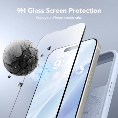 GONEZ Magnetic for iPhone 15 Pro Case, Silicone Cover Baby Blue - color: Baby Blue, size: Iphone 15 Pro