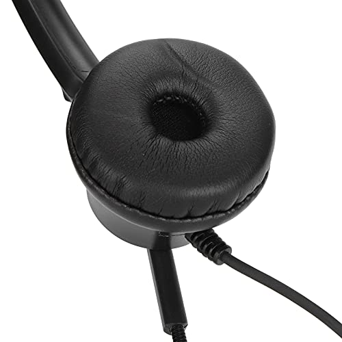 RiToEasysports Noise Cancelling Headset, Lightweight Comfortable Single Ear Telephone Headset 2.5mm Wired for Landline Phones for Call Center Agents Office Workers Customer Service Professionals