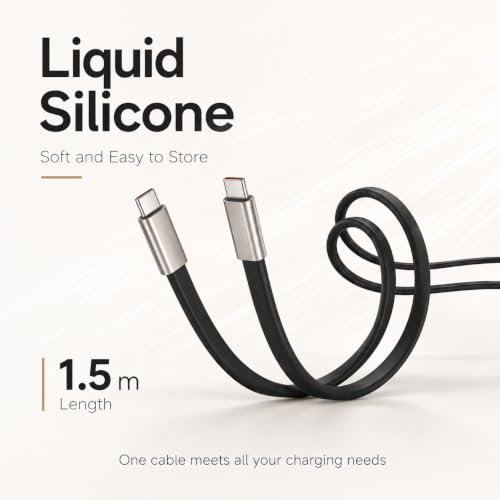 240W Detachable USB C to USB C Fast Charging with Invisible Phone Stand - size: Detachable,C to C,O