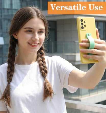 6 Pcs 4-Inch Silicone Phone Strap, Universal Phone Strap Phones Case Grip