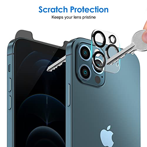 JETech Privacy Screen Protector for iPhone 12 Pro, 2+2 Pack - size: iPhone 12 Pro