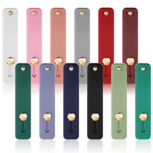 Weewooday 12 Pcs Phone Finger Strap, Soft Colors - color: Soft Colors