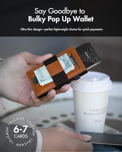 iwantit 3 in 1 Magsafe Wallet Men: Bifold Wallet + Magnetic Wallet for iPhone - Detachable Cash Strap, Smart Pop Up Card Holder, ID Window, Premium Leather (Orange-red) - color: Orange-red