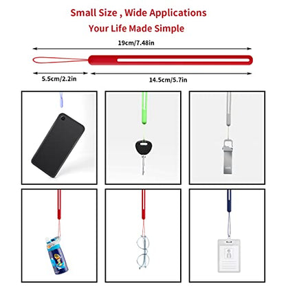 cobee Hand Wrist Strap Lanyard, 12 Pcs Silicone Phone Lanyard Straps