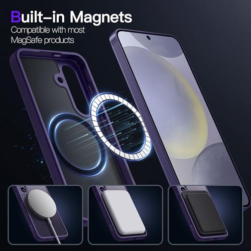 JETech Magnetic Case for Samsung Galaxy S24, Cobalt Violet - color: Cobalt Violet, size: Galaxy S24