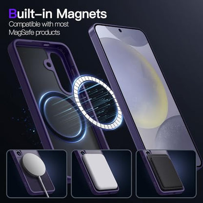 JETech Magnetic Case for Samsung Galaxy S24 Plus, Cobalt Violet - color: Cobalt Violet, size: Galaxy S24 Plus