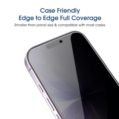 amFilm OneTouch for iPhone 17 Privacy Screen Protector 6.3'' 2025 - size: 17-6.3”