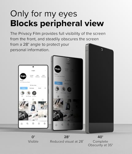Ringke for Samsung Galaxy S25 Ultra Screen Protector [Privacy] - size: Galaxy S25 Ultra