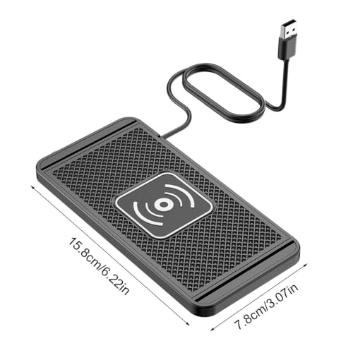 Car Wireless Charger for Honda Accord 11th Gen 2023-2026, Non Slip Mat Fast Charging Pad Custom Fit Cuttable Design Shockproof Accessories,USB - size: USB