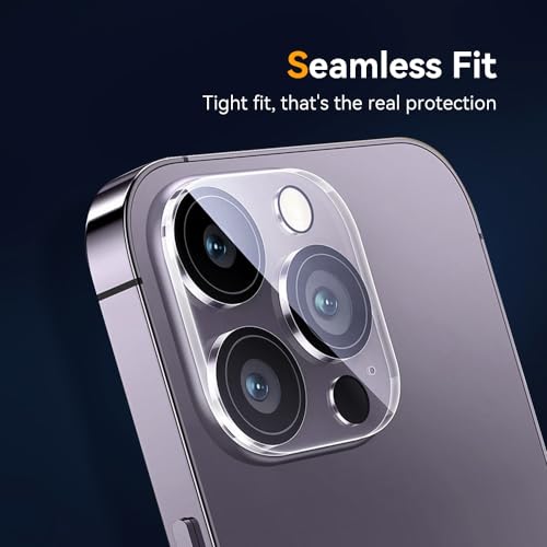 Camera Lens Protector for iPhone 16 pro 6.3 / iPhone 16 pro max 6.9,9H Tempered Glass，Ultra HD, Scratch Resistance Easy to Install，Case Friendly，[Does not Affect Night Shots] 3-Pack - size: iPhone16 pro/16pro max