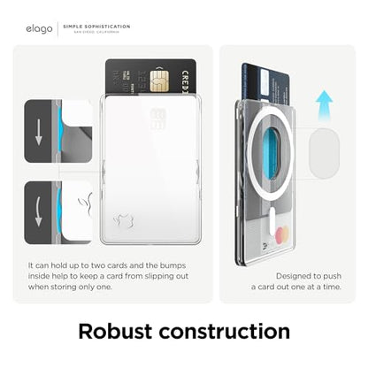 elago Clear Magnetic Card Holder for iPhone - color: Ribbon