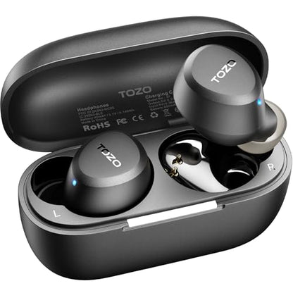 TOZO A1 Wireless Earbuds Bluetooth 5.3 Light Weight in Ear Headphones - color: Black