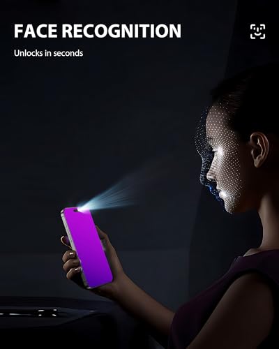 GIGIKISS Compatible for iPhone 17 Privacy Screen Protector 6.3 Inch, Purple Gradient Anti Spy Anti Blue Light HD Screen Protector Tempered Glass Easy Installation - size: for iPhone 17 - 6.3 inch