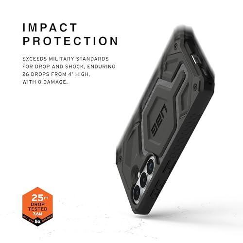 URBAN ARMOR GEAR UAG for Samsung Galaxy S26 Case 6.3" Monarch Pro - Magnetic Charging Compatible Rugged Military Drop Tested Protective Cover, Carbon Fiber - color: Monarch Pro - Carbon Fiber