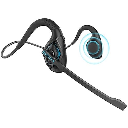 BANIGIPA Bluetooth Headset with Microphone, Open Ear Headphones with Mic