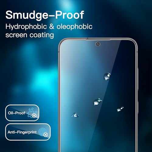 JETech Screen Protector for Samsung Galaxy S24 FE, 3-Pack | HD Clear, Fingerprint ID Compatible, Anti-Scratch Glass - size: Galaxy S24 FE