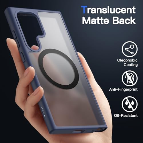 JETech Magnetic Case for Samsung Galaxy S24 Ultra, Deep Blue - color: Deep Blue, size: Galaxy S24 Ultra