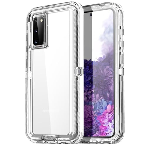 AICase for Samsung Galaxy S20 Plus Case Clear 3 in 1 Heavy Duty Drop Protection Full Body Rugged Shockproof/Dust Proof 3-Layer Military Protective Tough Durable Cover for Galaxy S20 Plus 6.7"_1 - color: Clear, size: Samsung Galaxy S20 Plus
