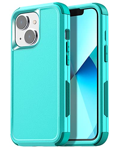 AICase Rugged Case for iPhone 13,Heavy Duty 3-Layer Pocket-Friendly Durable Military Grade Protection Shockproof/Drop Proof Protective Cover for iPhone 13 6.1 inch_3 Mint - color: Mint