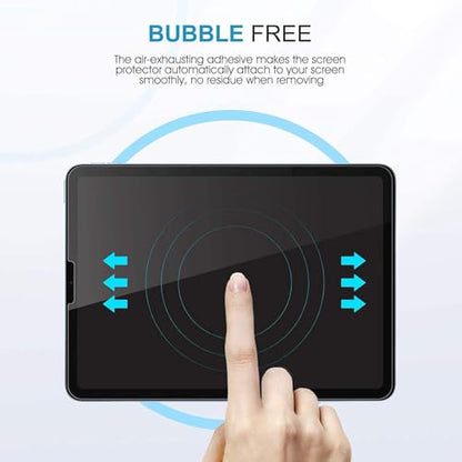 ENTRONIX Clear Screen Protector Compatible with iPad 10 Gen (2022) 10.9 Inches, Tempered Glass Scratch-Resistant Anti-Drop Protection & Case Friendly, Easy to Install, 3-Pack