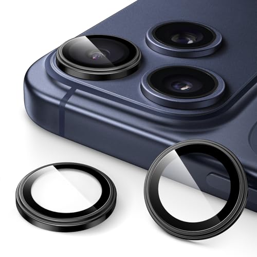 JETech Camera Lens Protector for iPhone 17 Pro/17 Pro Max, Black, 1 Set - color: Black