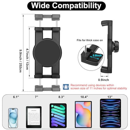 Cup Holder Tablet Mount, Ipad Cup Holder Car Mount with Adjustable Arm for Tablet iPhone 3-11in iPad Pro Air Mini, Fire, iPhone 15, Galaxy S24 Z Fold 5 - size: 3-13 inches