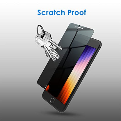 JETech Privacy Screen Protector for iPhone SE 3 (2022), 2-Pack - size: iPhone SE 3