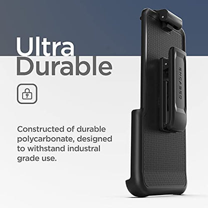 Encased Belt Case Designed for iPhone 13 Mini Case with Built-in Screen Protector and Holster Clip Phone Holder (Falcon Black) (iPhone 13 Mini) - size: iPhone 13 Mini
