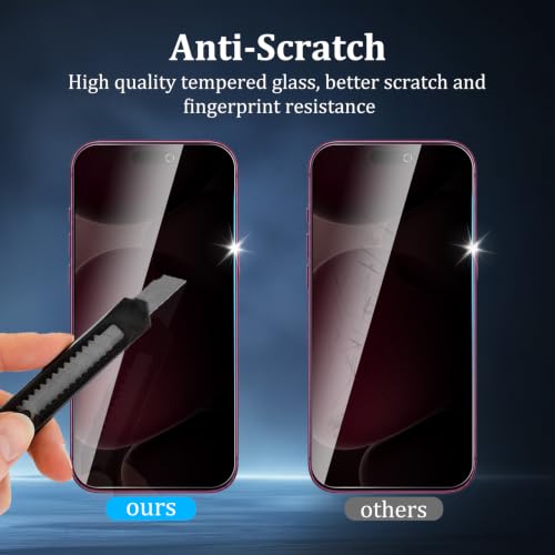 Privacy Screen Protector for iPhone 18 Pro - size: iPhone 18 Pro 2+2PCS