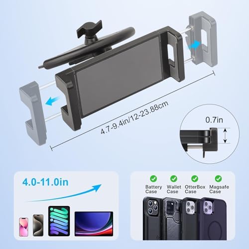 EEEKit 2 in 1 CD Slot Tablet Car Mount, CD Player Car Phone Holder